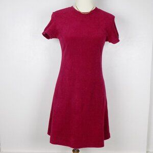 vintage guess jeans velour mini dress